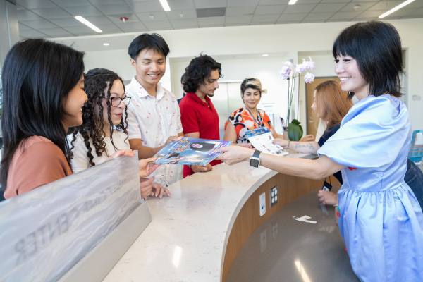 Welcome Desk at Mission College
