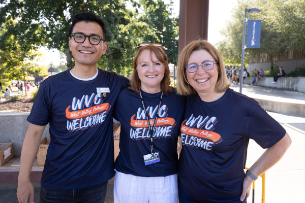 Three employees from West Valley College
