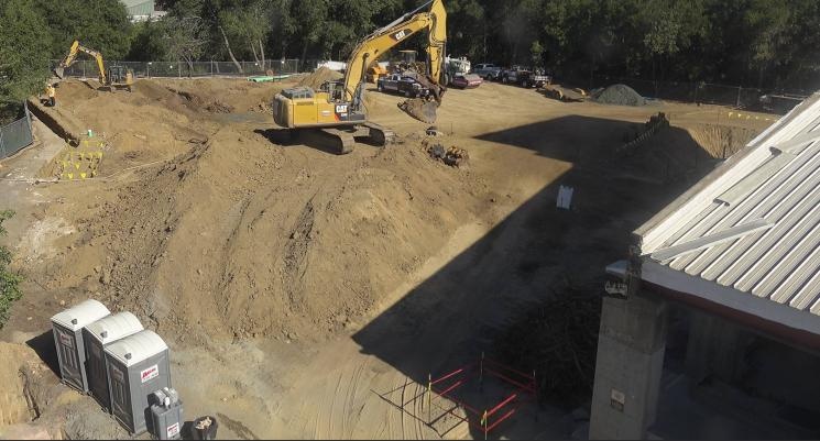 Performing Arts Center construction area