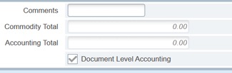 Uncheck Document Level Accounting
