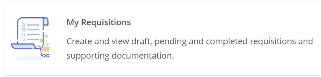 My Requisitions button
