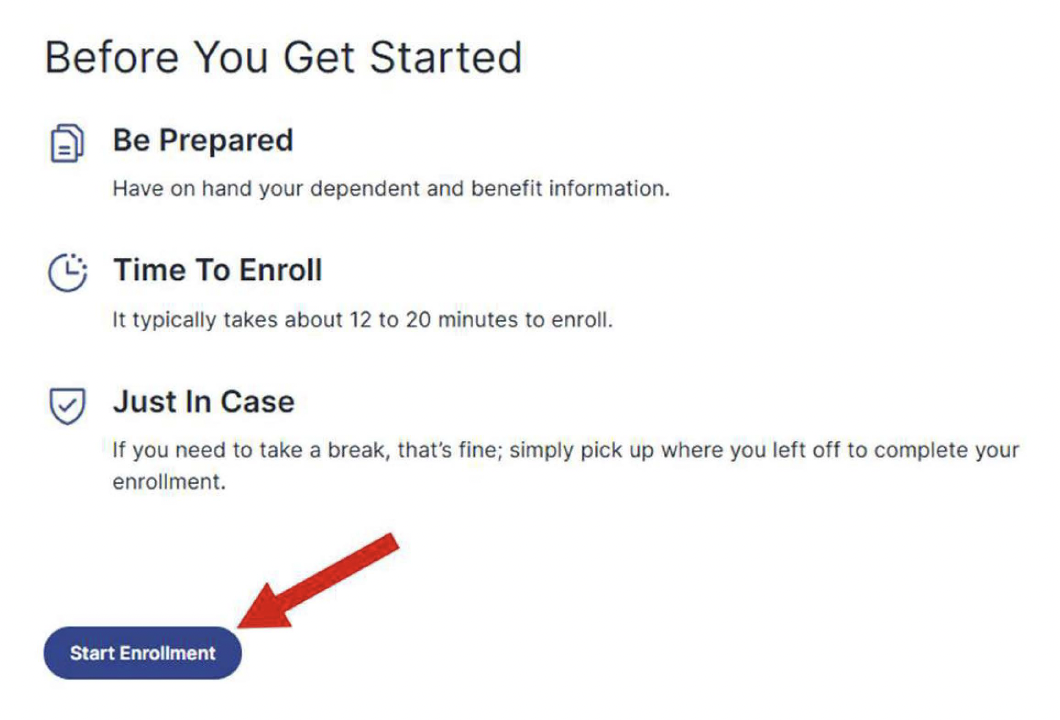 Before You Get Started screen Before You Get Started screen