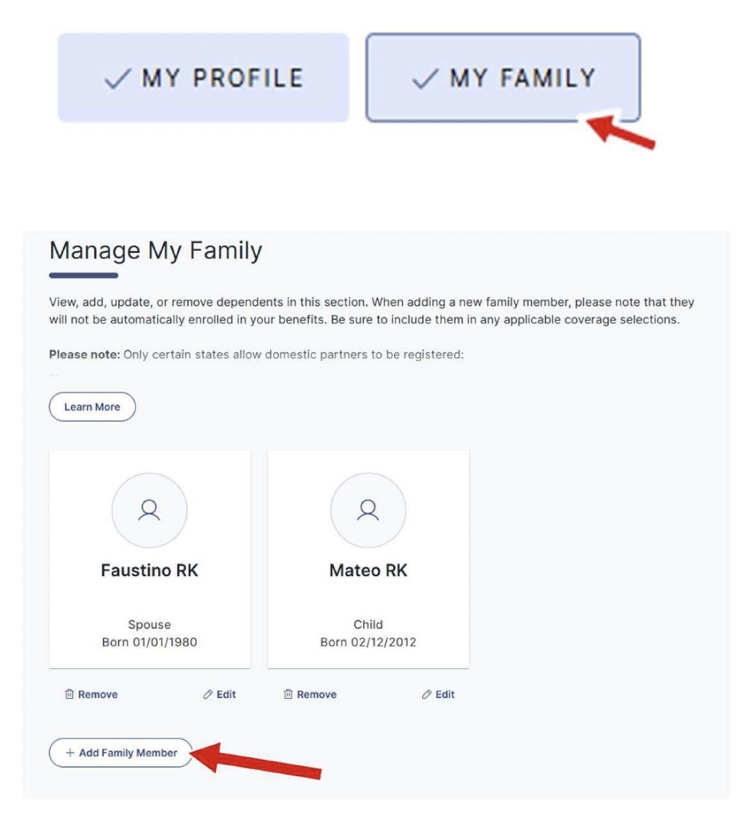 Update family members Update family members